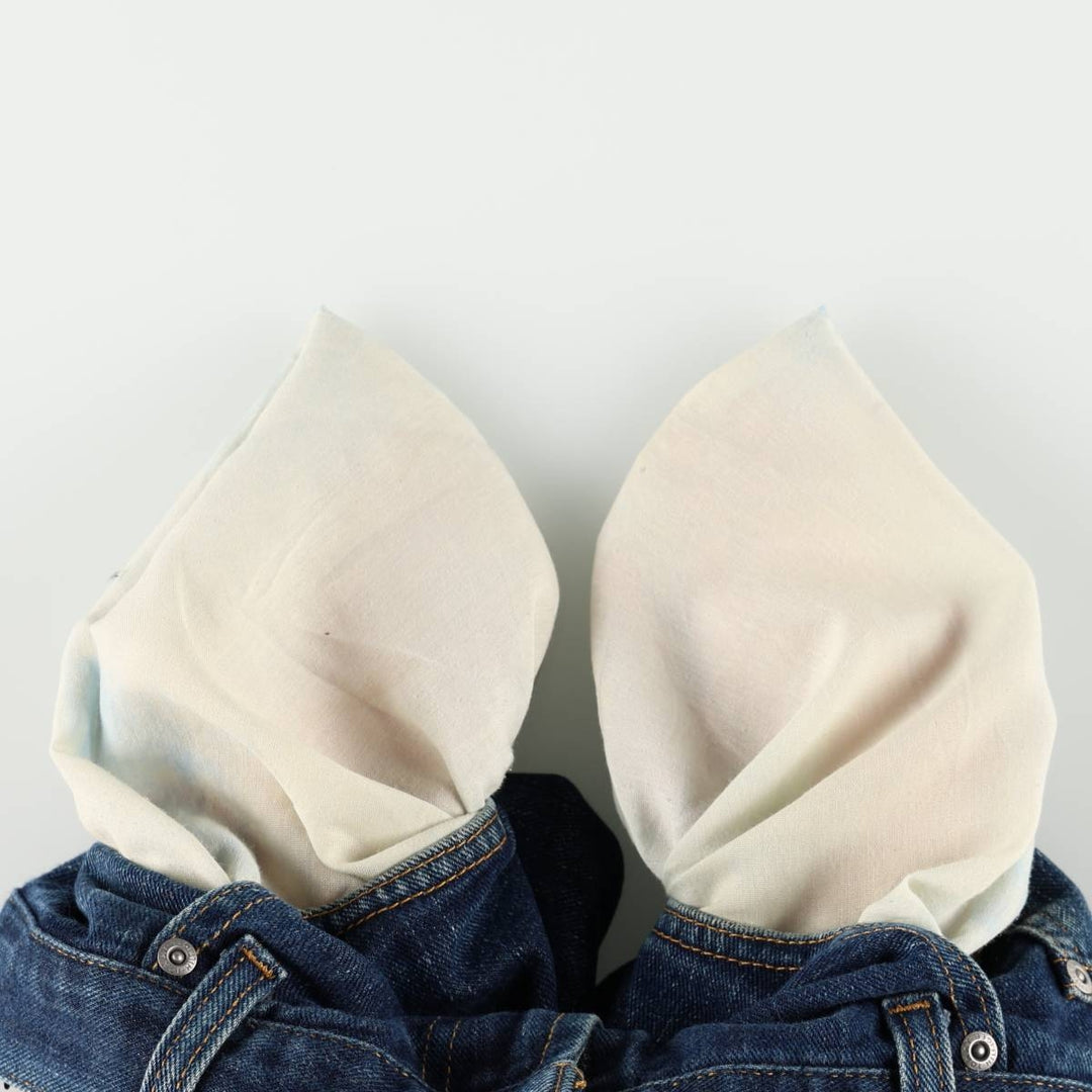 90'S Tommy Hilfiger tapered denim pants, men's size W36 (approx.) cotton blue type Vintage Second Hand
