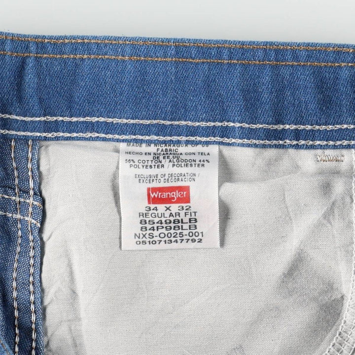 2000'S Wrangler Regular Fit Tapered Denim Pants, Men's Size W33 (approx.) cotton blue type Vintage Second Hand
