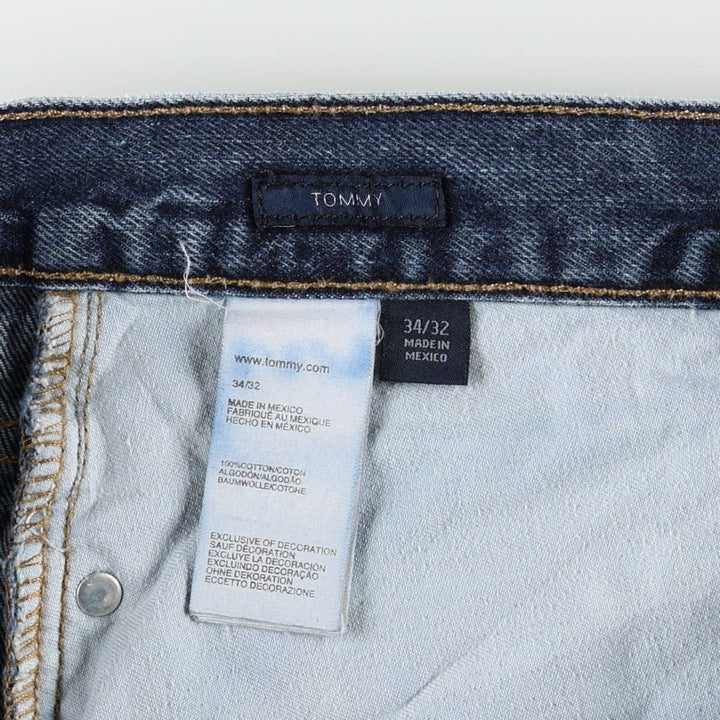 Tommy Hilfiger tapered denim pants, men's size W35 (approx.) cotton blue type Vintage Second Hand