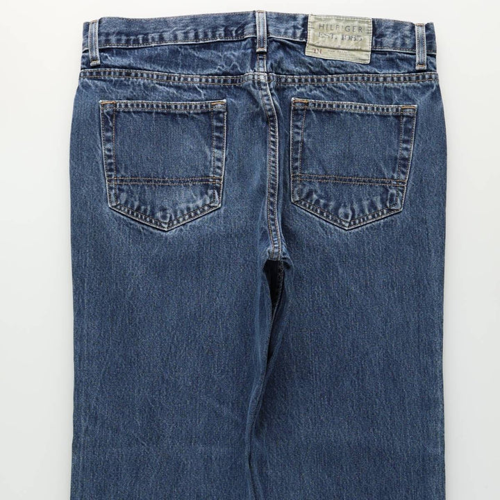 Tommy Hilfiger tapered denim pants, men's size W35 (approx.) cotton blue type Vintage Second Hand