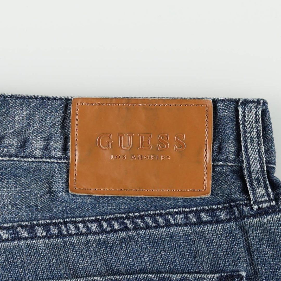 Guess REGULAR STRAIGHT Crescent Fit Straight Denim Pants, Men's W37 (approx.) cotton blue type Vintage Second Hand