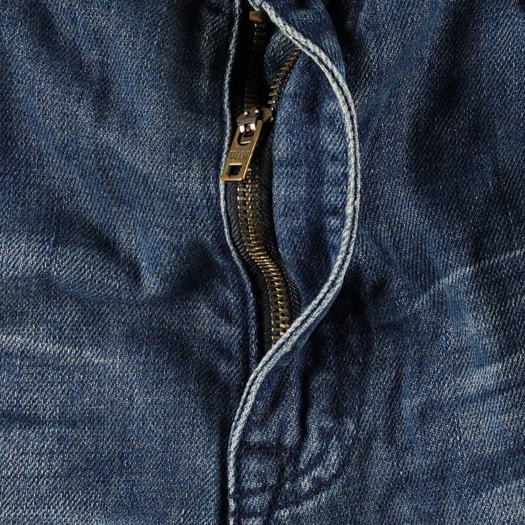 Guess REGULAR STRAIGHT Crescent Fit Straight Denim Pants, Men's W37 (approx.) cotton blue type Vintage Second Hand