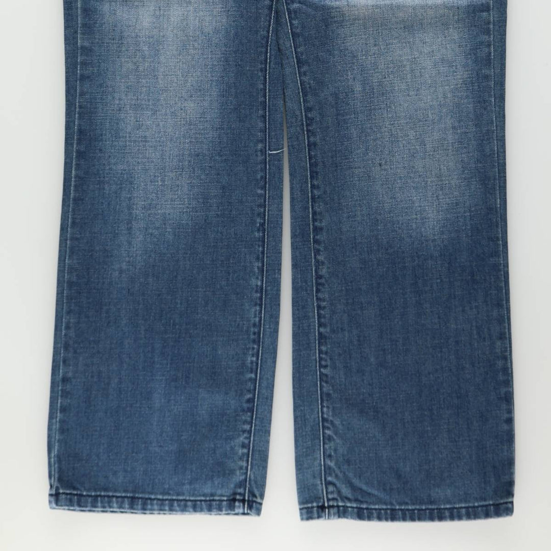 Guess REGULAR STRAIGHT Crescent Fit Straight Denim Pants, Men's W37 (approx.) cotton blue type Vintage Second Hand