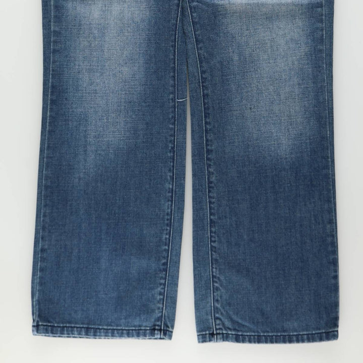 Guess REGULAR STRAIGHT Crescent Fit Straight Denim Pants, Men's W37 (approx.) cotton blue type Vintage Second Hand