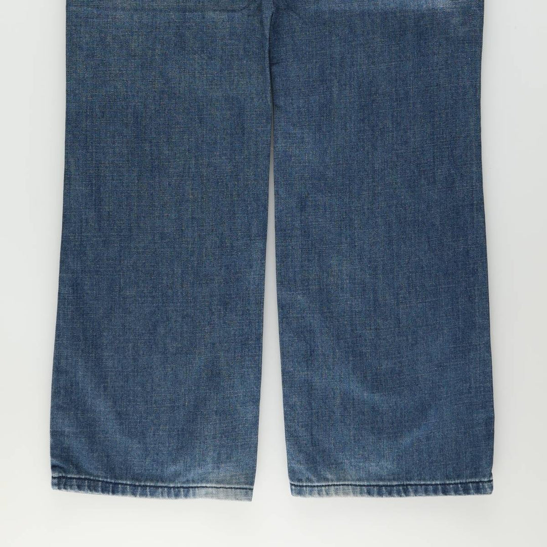 Guess REGULAR STRAIGHT Crescent Fit Straight Denim Pants, Men's W37 (approx.) cotton blue type Vintage Second Hand