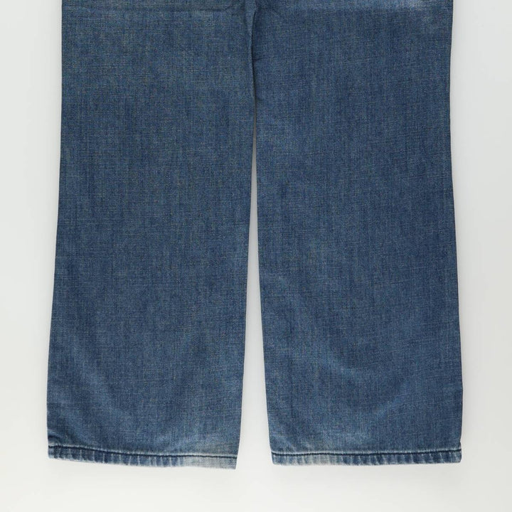 Guess REGULAR STRAIGHT Crescent Fit Straight Denim Pants, Men's W37 (approx.) cotton blue type Vintage Second Hand