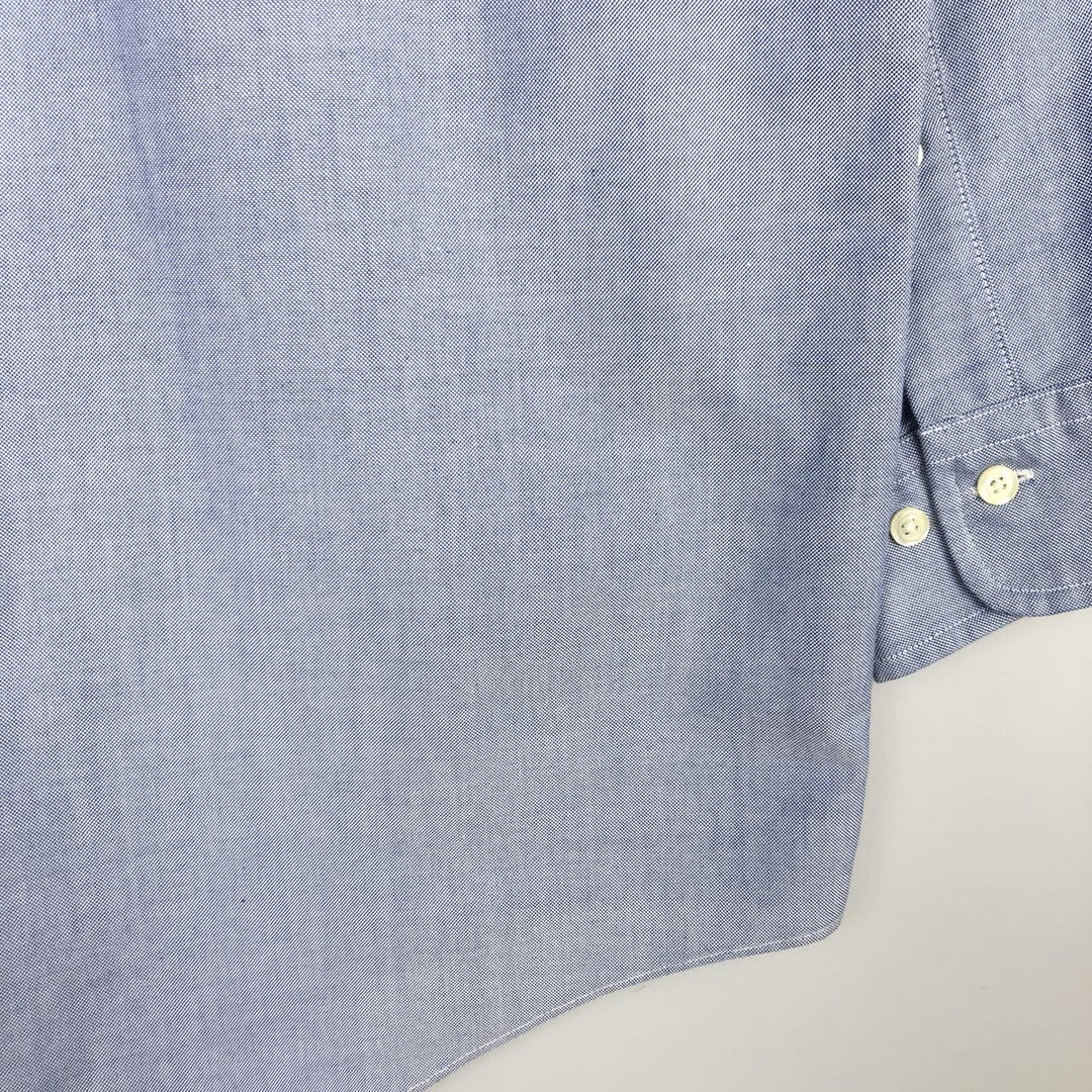 Brooks Brothers 346 long sleeve button-down shirt, men's size L Supima Cotton Blue type light blue Vintage Second Hand
