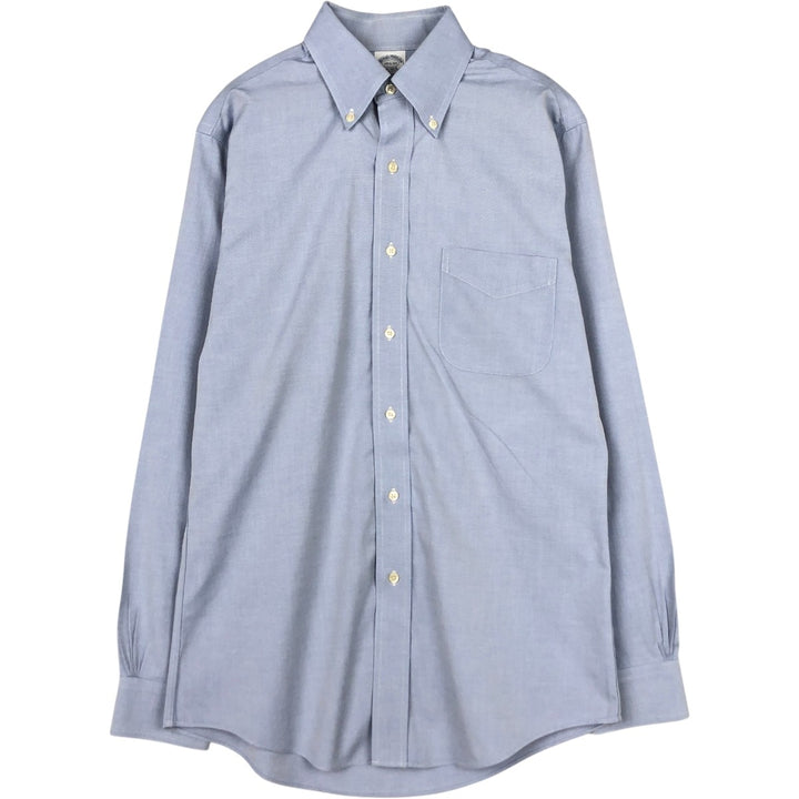 Brooks Brothers Est.1818 REGENT Long-Sleeve Button-Down Shirt, Men's Size S (approx.) Supima Cotton navy blue type Vintage Second Hand