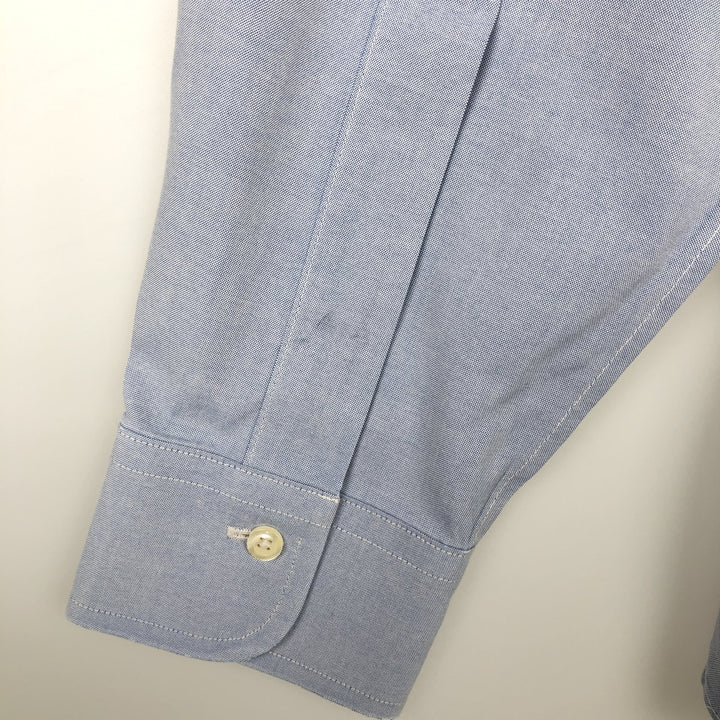 Brooks Brothers Est.1818 REGENT Long-Sleeve Button-Down Shirt, Men's Size S (approx.) Supima Cotton navy blue type Vintage Second Hand