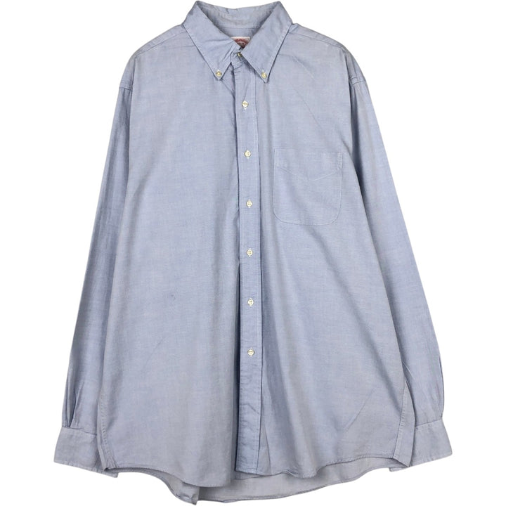 Brooks Brothers Est.1818 Long Sleeve Button-Down Shirt, Men's Size L cotton Blue type light blue Vintage Second Hand