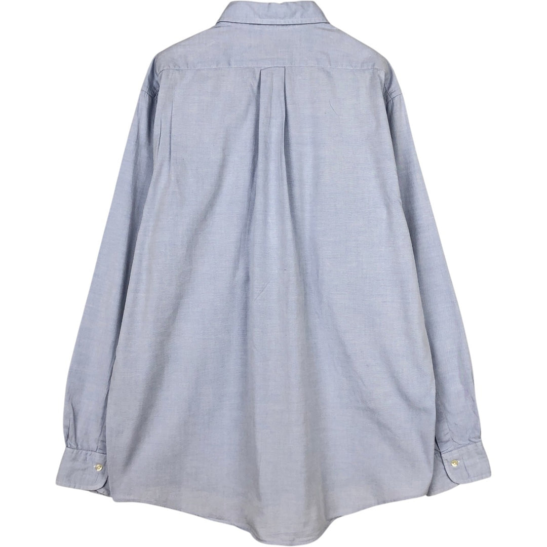 Brooks Brothers Est.1818 Long Sleeve Button-Down Shirt, Men's Size L cotton Blue type light blue Vintage Second Hand