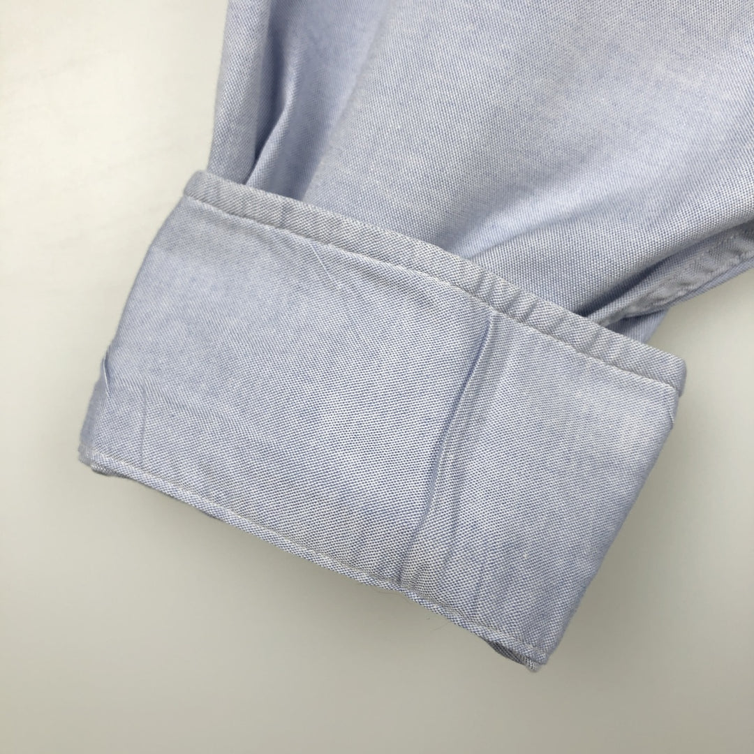Brooks Brothers Est.1818 Long Sleeve Button-Down Shirt, Men's Size L cotton Blue type light blue Vintage Second Hand