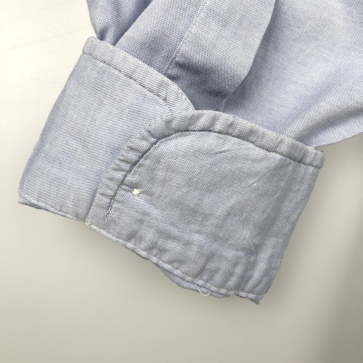 Brooks Brothers Est.1818 Long Sleeve Button-Down Shirt, Men's Size L cotton Blue type light blue Vintage Second Hand