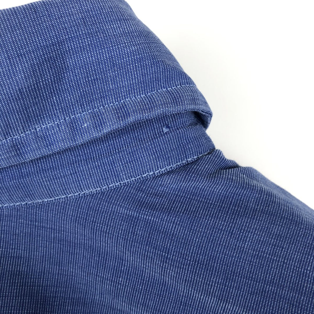 Brooks Brothers MAKERS Long Sleeve Button Down Shirt Made in USA Men's XL cotton blue type Vintage Second Hand