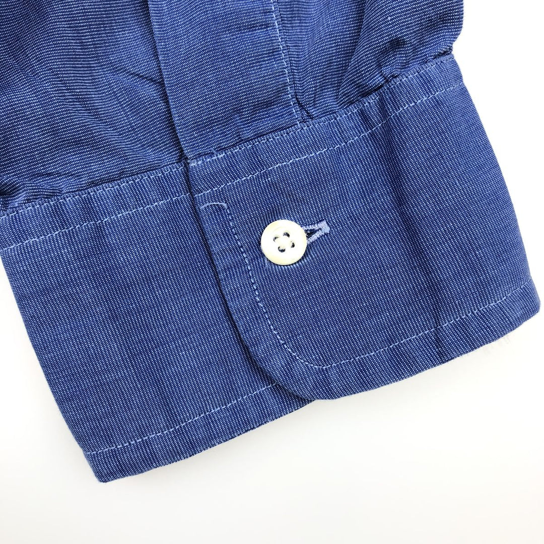Brooks Brothers MAKERS Long Sleeve Button Down Shirt Made in USA Men's XL cotton blue type Vintage Second Hand
