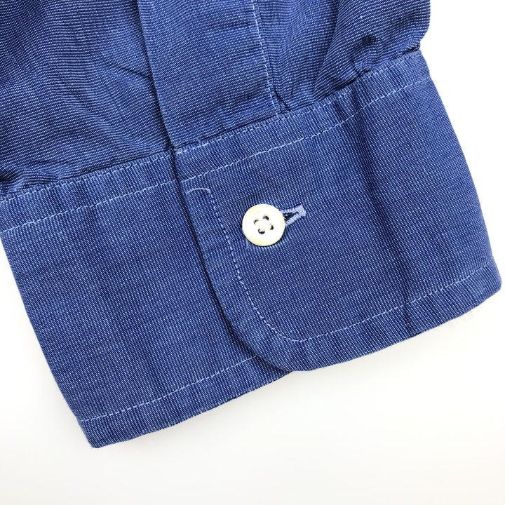 Brooks Brothers MAKERS Long Sleeve Button Down Shirt Made in USA Men's XL cotton blue type Vintage Second Hand
