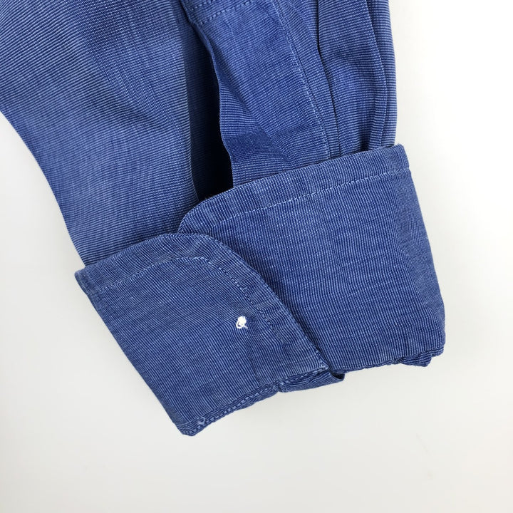Brooks Brothers MAKERS Long Sleeve Button Down Shirt Made in USA Men's XL cotton blue type Vintage Second Hand