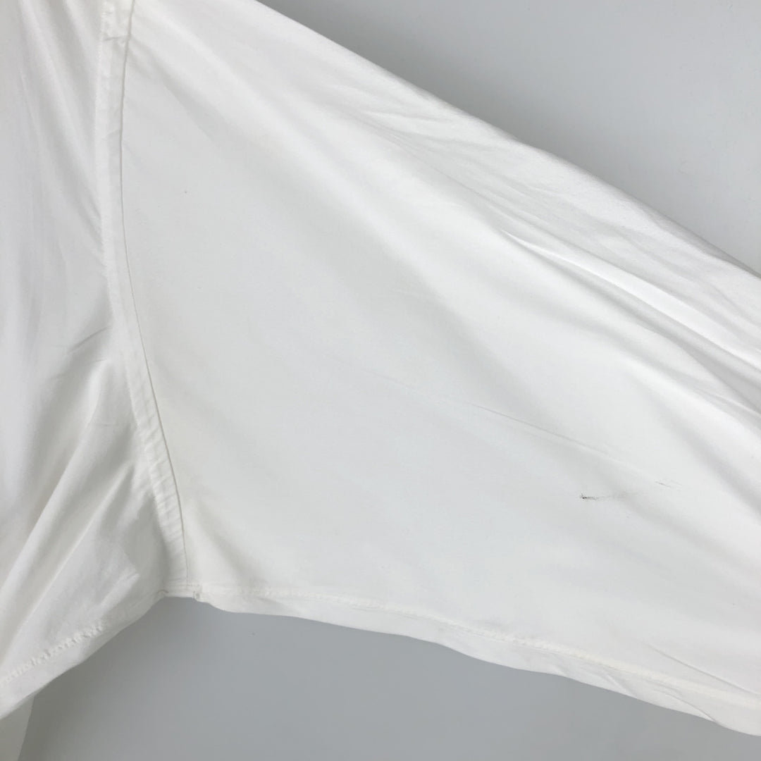 Brooks Brothers long-sleeved button-down shirt, Made in USA, Men's XL cotton white type Vintage Second Hand