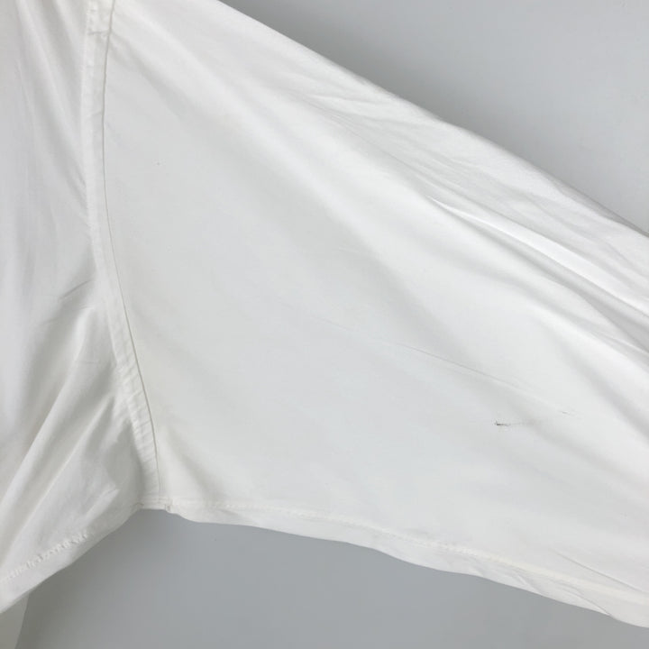 Brooks Brothers long-sleeved button-down shirt, Made in USA, Men's XL cotton white type Vintage Second Hand