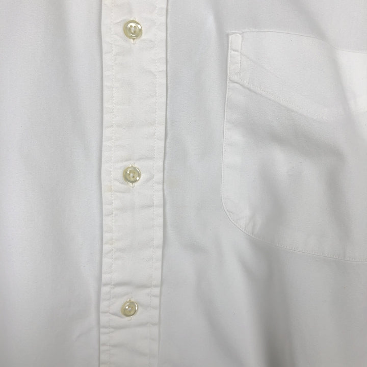 Brooks Brothers long-sleeved button-down shirt, Made in USA, Men's XL cotton white type Vintage Second Hand