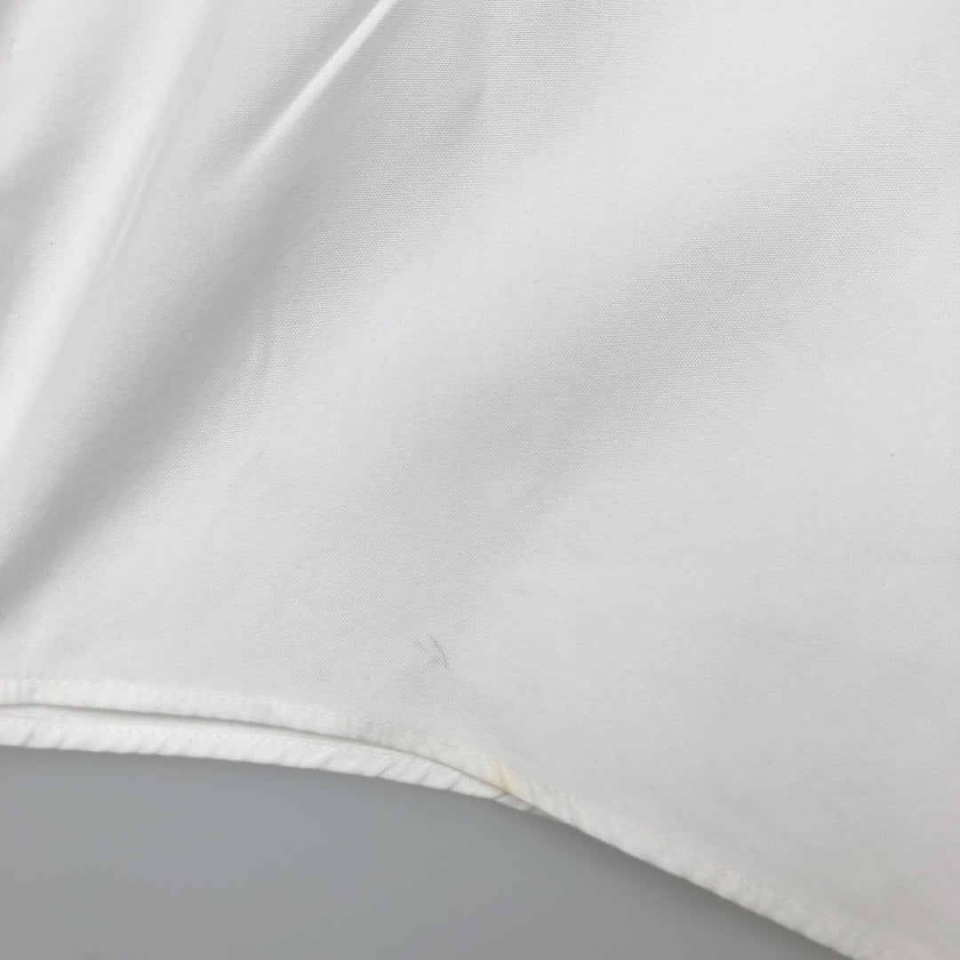 Brooks Brothers long-sleeved button-down shirt, Made in USA, Men's XL cotton white type Vintage Second Hand