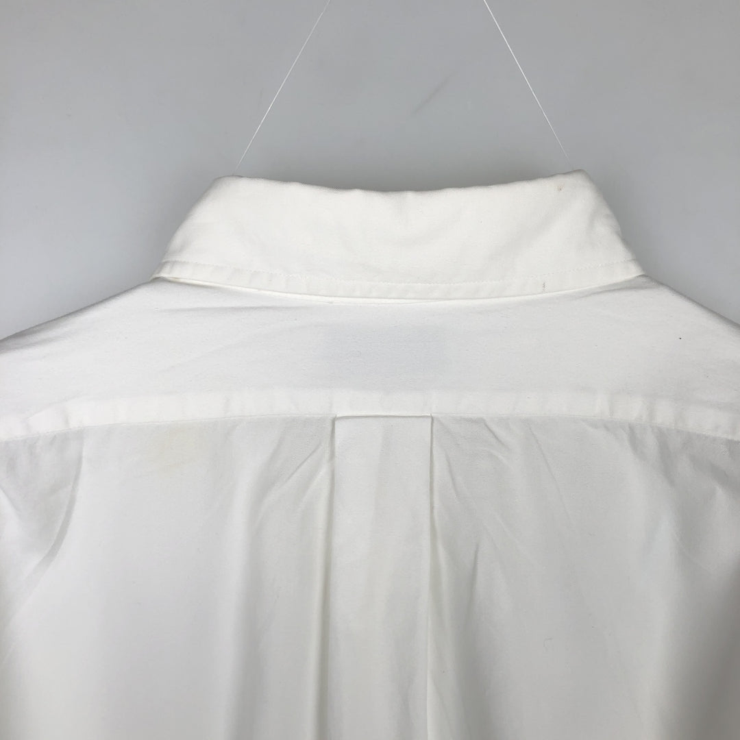 Brooks Brothers long-sleeved button-down shirt, Made in USA, Men's XL cotton white type Vintage Second Hand