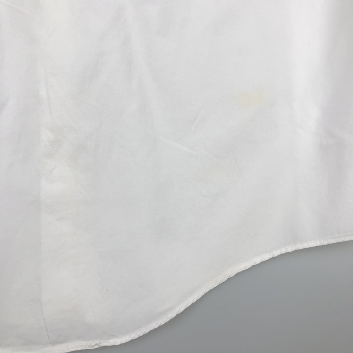 Brooks Brothers long-sleeved button-down shirt, Made in USA, Men's XL cotton white type Vintage Second Hand
