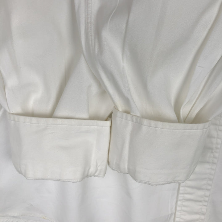 Brooks Brothers long-sleeved button-down shirt, Made in USA, Men's XL cotton white type Vintage Second Hand
