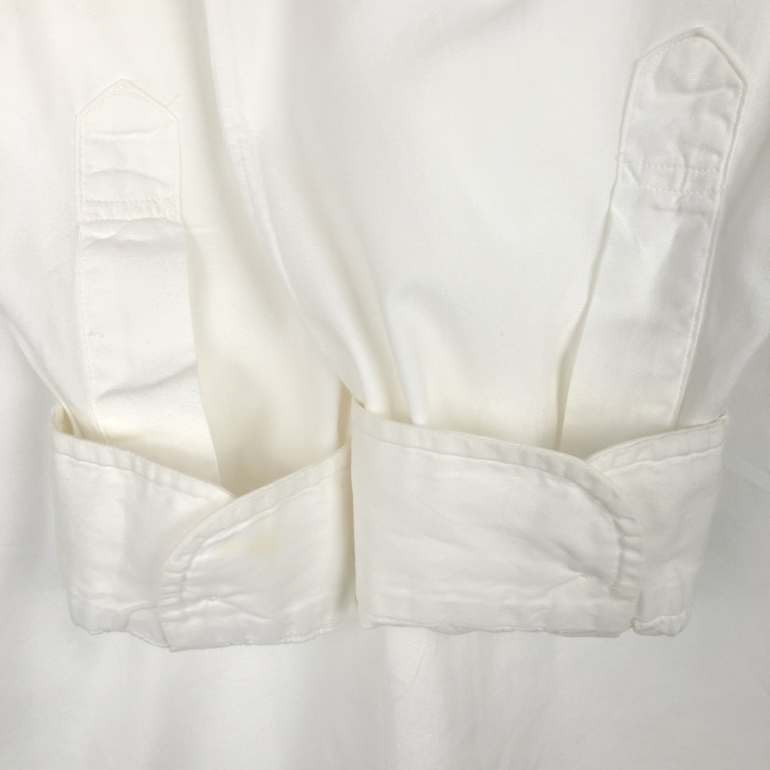 Brooks Brothers long-sleeved button-down shirt, Made in USA, Men's XL cotton white type Vintage Second Hand