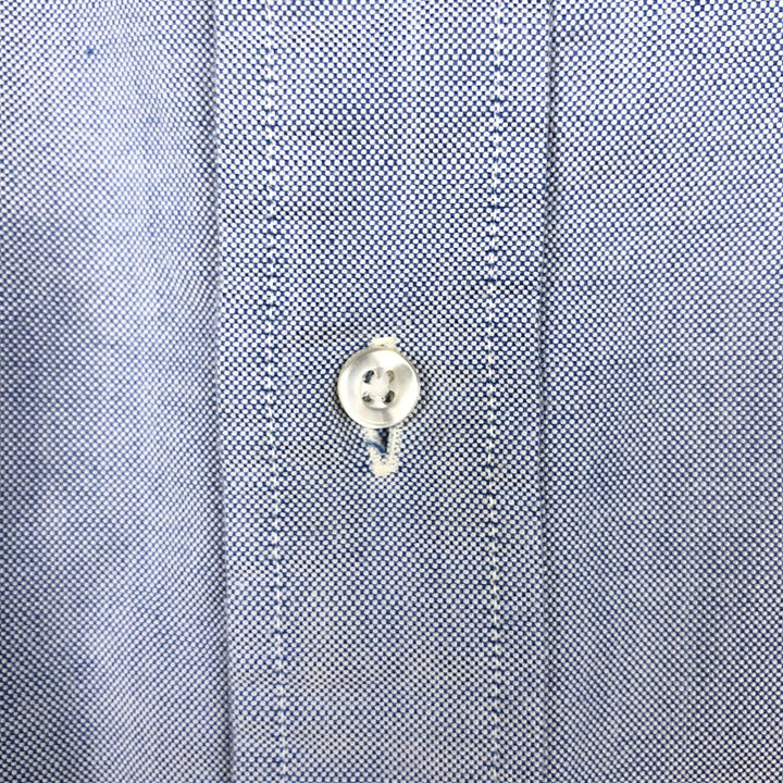 Brooks Brothers MAKERS Long Sleeve Button Down Shirt Made in USA Men's Size L Supima Cotton Blue type light blue Vintage Second Hand