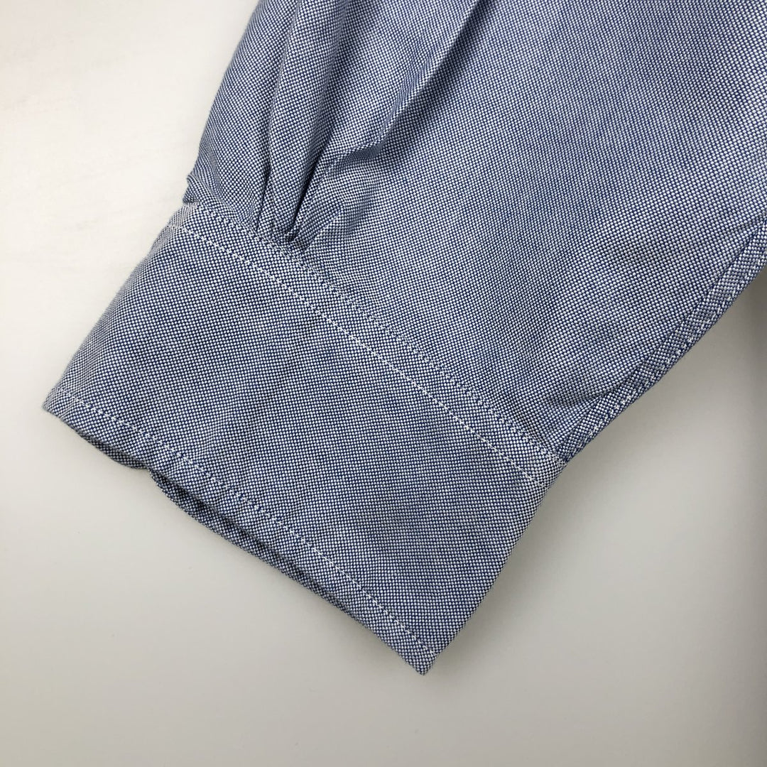 Brooks Brothers MAKERS Long Sleeve Button Down Shirt Made in USA Men's Size L Supima Cotton Blue type light blue Vintage Second Hand