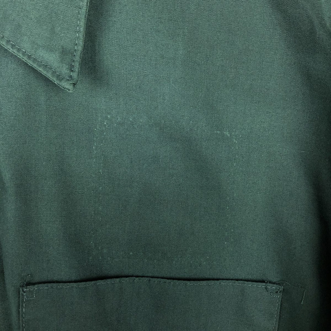 ~1980'S Unitog Long-Sleeve Shirt, Made in USA, Men's Size M (Equivalent), Vintage unclear Green type dark green Vintage Second Hand