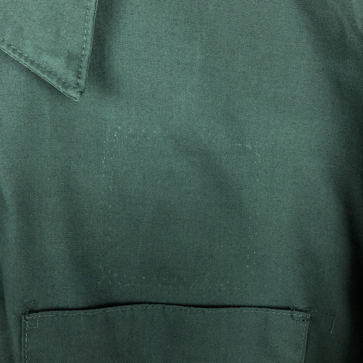 ~1980'S Unitog Long-Sleeve Shirt, Made in USA, Men's Size M (Equivalent), Vintage unclear Green type dark green Vintage Second Hand