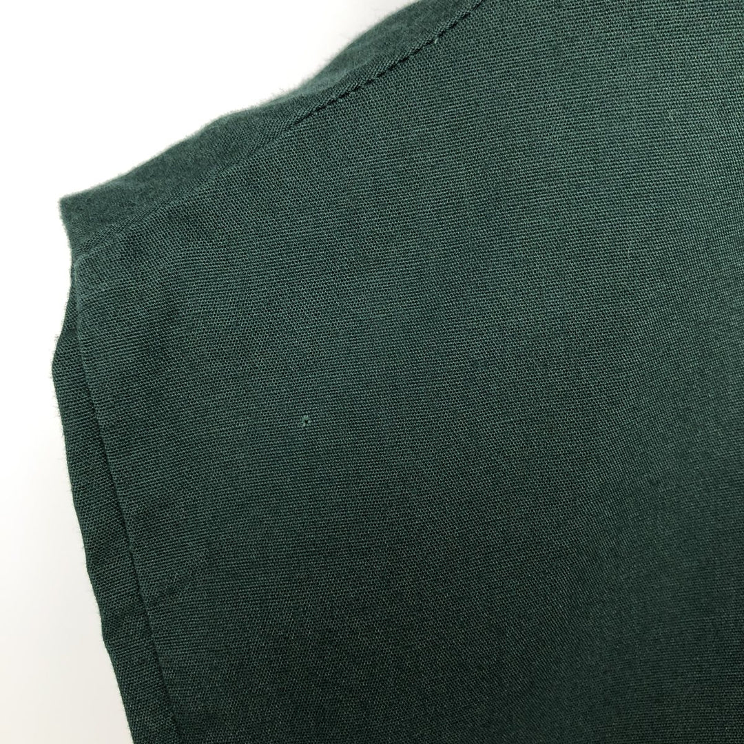~1980'S Unitog Long-Sleeve Shirt, Made in USA, Men's Size M (Equivalent), Vintage unclear Green type dark green Vintage Second Hand