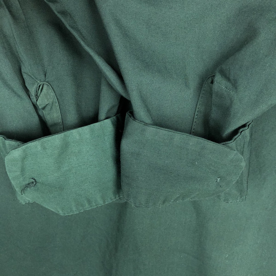 ~1980'S Unitog Long-Sleeve Shirt, Made in USA, Men's Size M (Equivalent), Vintage unclear Green type dark green Vintage Second Hand
