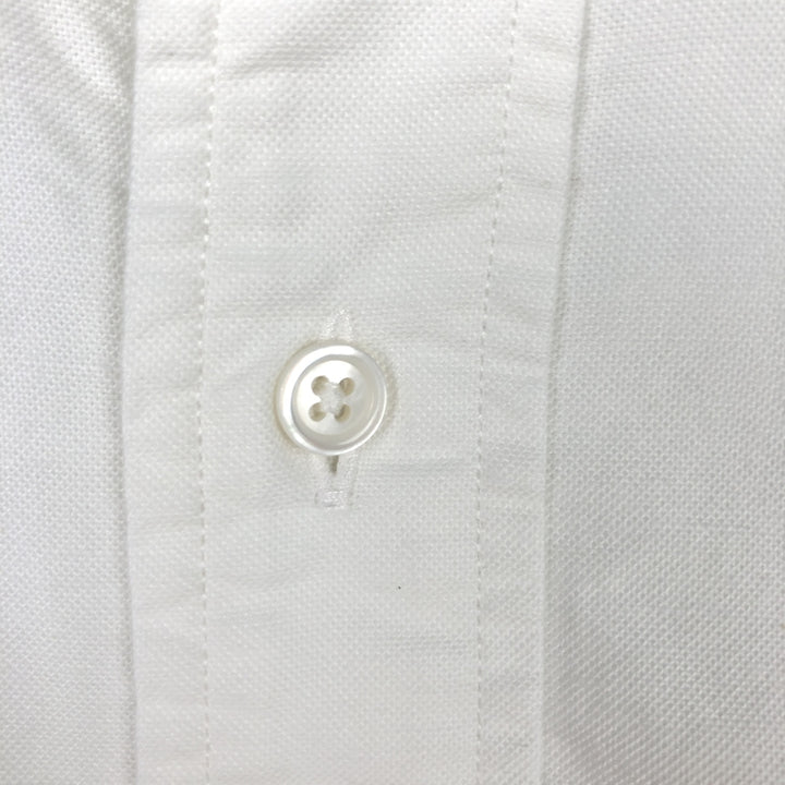Brooks Brothers Est.1818 TRADITIONAL Long-Sleeve Button-Down Shirt, Made in USA, Men's Size L (approx.) cotton white type Vintage Second Hand