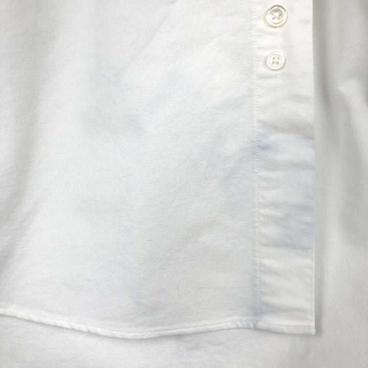 Brooks Brothers Est.1818 TRADITIONAL Long-Sleeve Button-Down Shirt, Made in USA, Men's Size L (approx.) cotton white type Vintage Second Hand