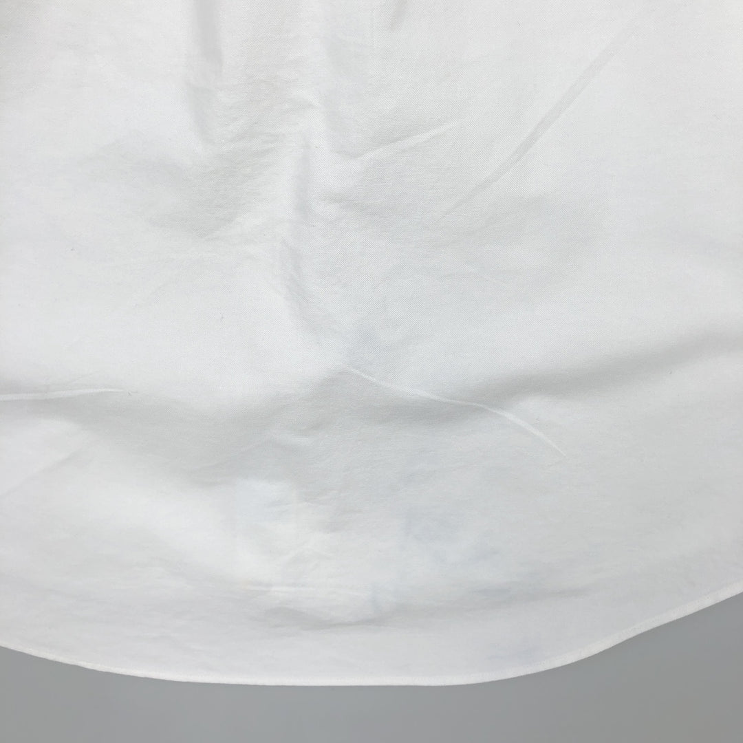 Brooks Brothers Est.1818 TRADITIONAL Long-Sleeve Button-Down Shirt, Made in USA, Men's Size L (approx.) cotton white type Vintage Second Hand
