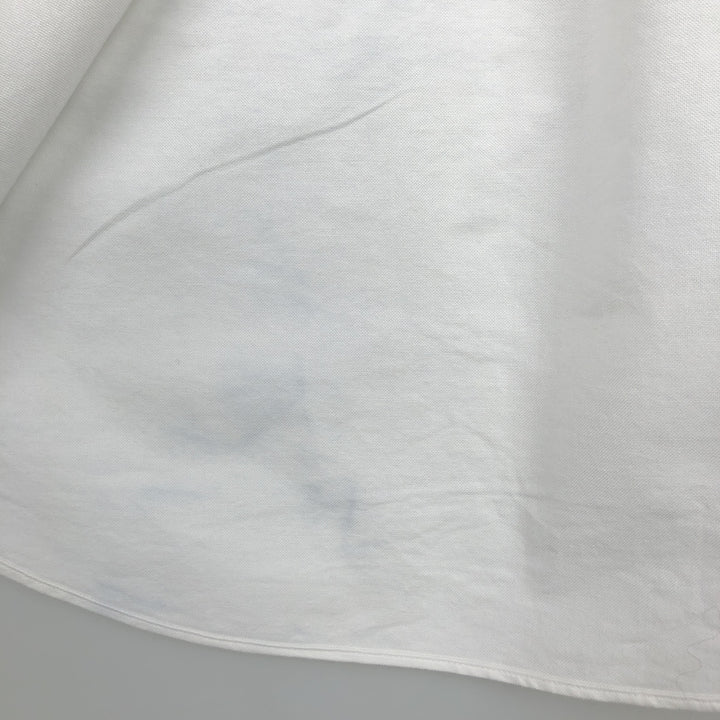 Brooks Brothers Est.1818 TRADITIONAL Long-Sleeve Button-Down Shirt, Made in USA, Men's Size L (approx.) cotton white type Vintage Second Hand