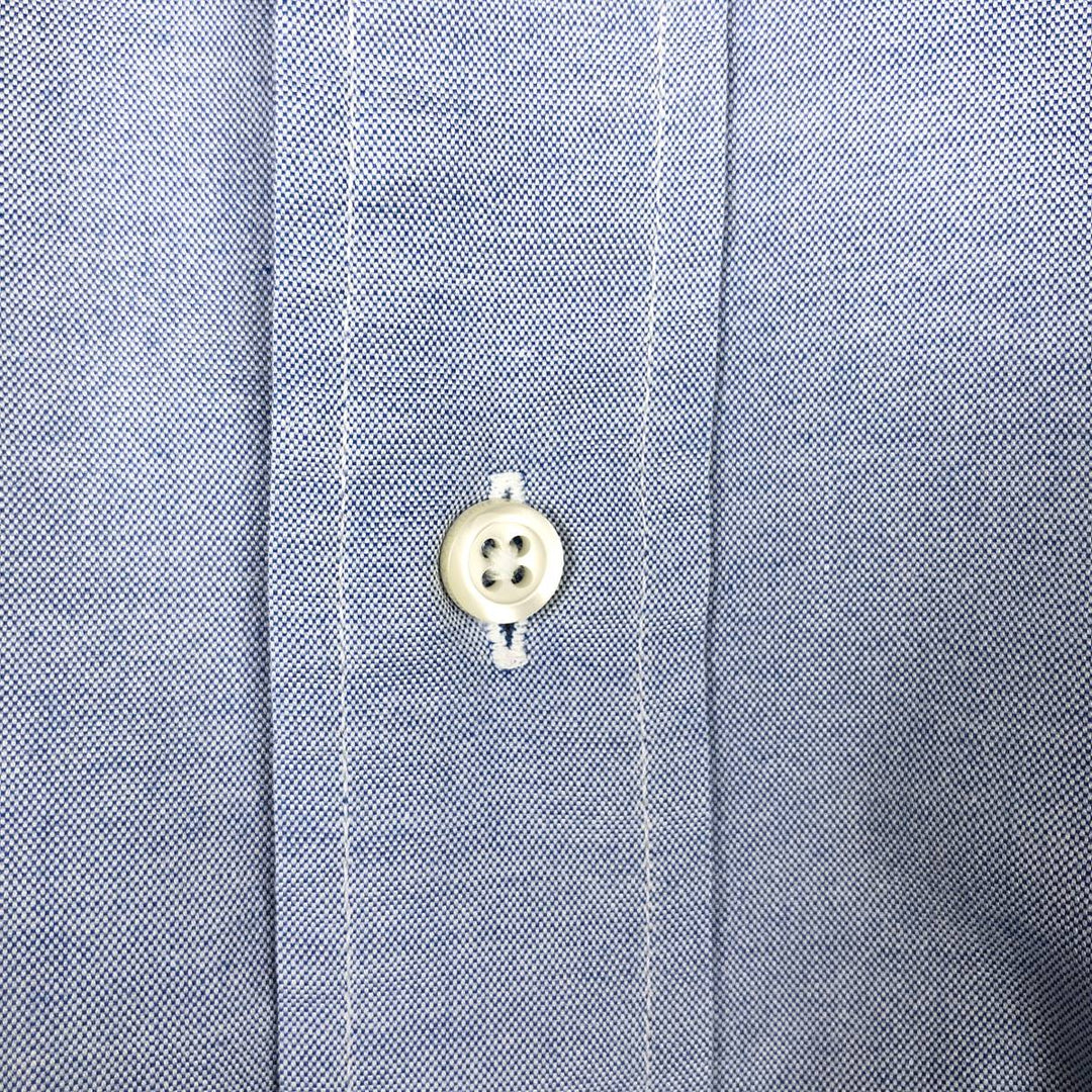 Brooks Brothers MAKERS Long Sleeve Cotton Shirt, Made in USA, Men's Size Medium cotton Blue type light blue Vintage Second Hand