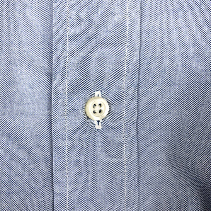 Brooks Brothers MAKERS Long Sleeve Cotton Shirt, Made in USA, Men's Size Medium cotton Blue type light blue Vintage Second Hand