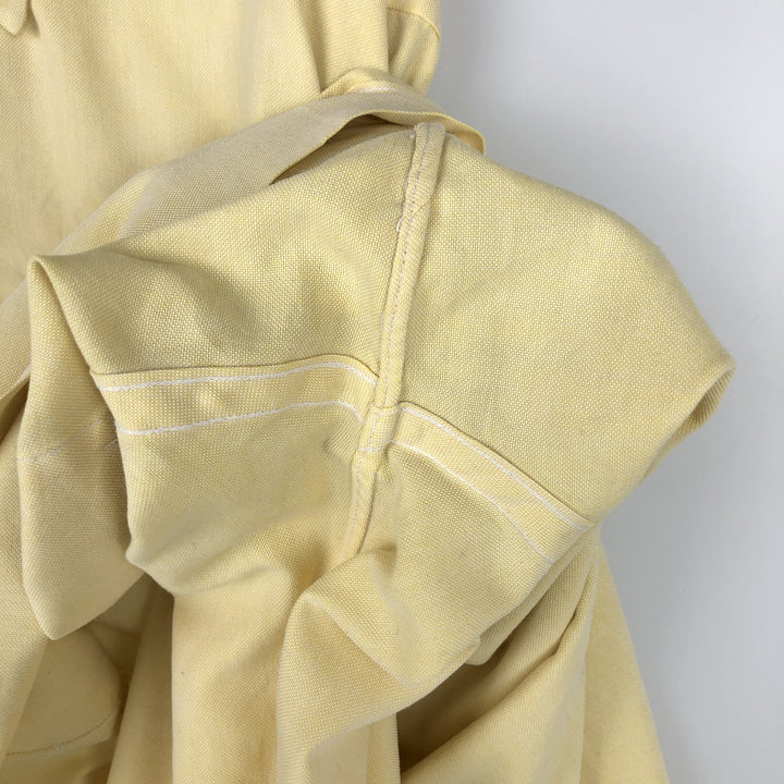 Brooks Brothers MAKERS Long Sleeve Button Down Shirt Made in USA Men's M Size cotton yellow type Vintage Second Hand