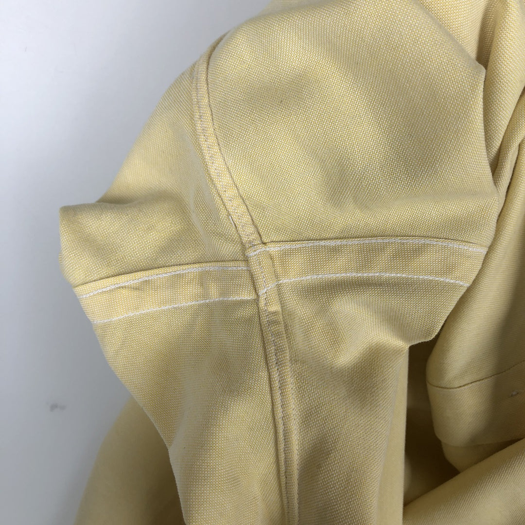 Brooks Brothers MAKERS Long Sleeve Button Down Shirt Made in USA Men's M Size cotton yellow type Vintage Second Hand