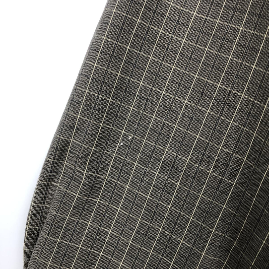 Brooks Brothers Est.1818 Long Sleeve Button-Down Check Shirt, Men's Size L cotton Charcoal Vintage Second Hand