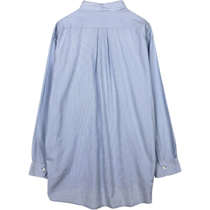 Brooks Brothers Est.1818 Long Sleeve Button-Down Striped Shirt, Men's XL cotton Blue type light blue Vintage Second Hand