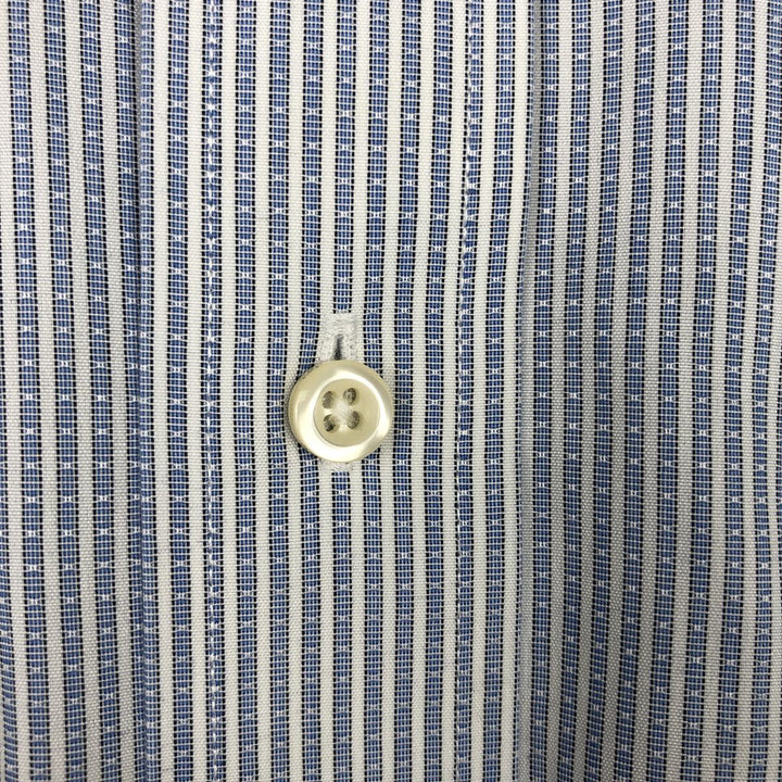 Brooks Brothers 1818 REGENT Long Sleeve Button-Down Striped Shirt, Men's Size L cotton Blue type light blue Vintage Second Hand
