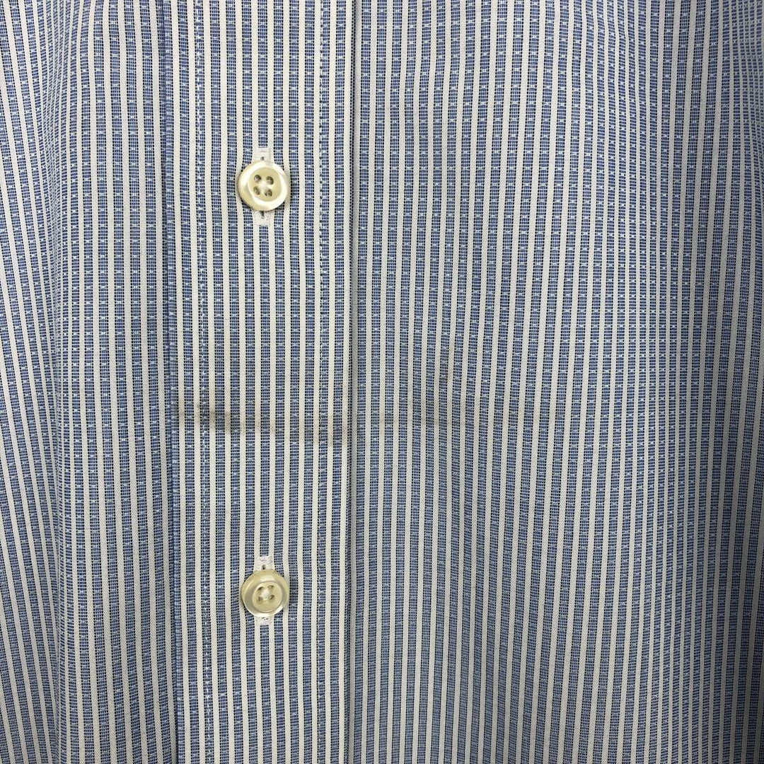 Brooks Brothers 1818 REGENT Long Sleeve Button-Down Striped Shirt, Men's Size L cotton Blue type light blue Vintage Second Hand