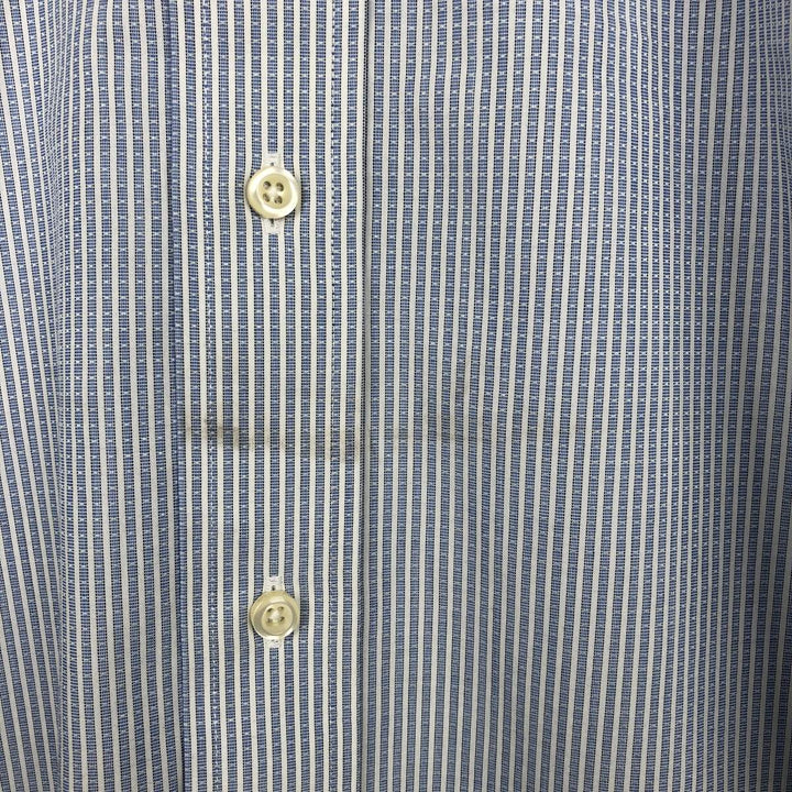 Brooks Brothers 1818 REGENT Long Sleeve Button-Down Striped Shirt, Men's Size L cotton Blue type light blue Vintage Second Hand