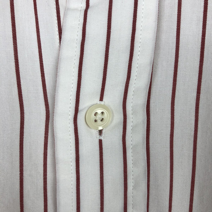 Brooks Brothers Est.1818 Long Sleeve Cotton Striped Shirt, Men's M Size cotton white type Vintage Second Hand