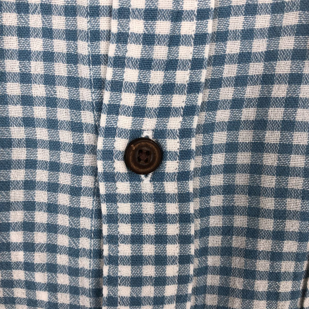 Patagonia Organic Cotton 53833SP16 Long-Sleeve Cotton Check Shirt, Men's Size L (approx.) Organic cotton Blue type light blue Vintage Second Hand